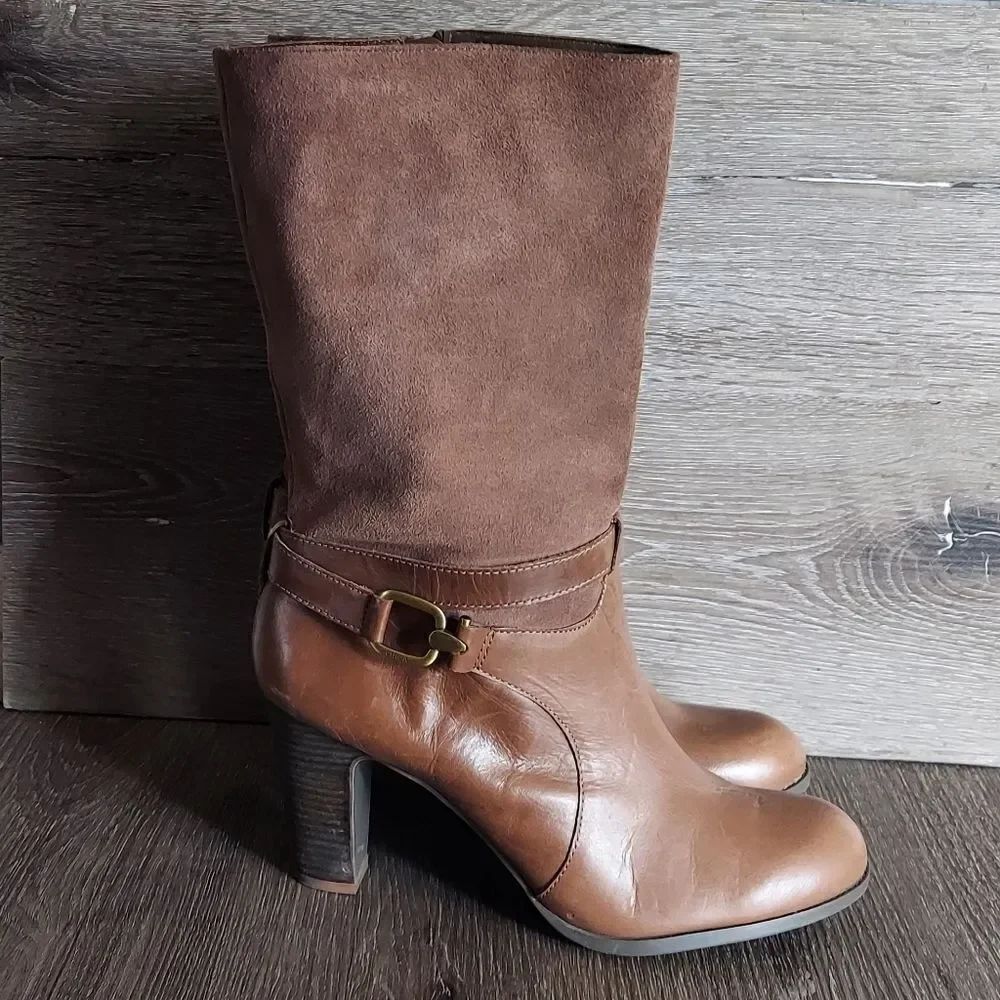 Circa Joan and David Xenobia Mid-Calf Boot Size 10